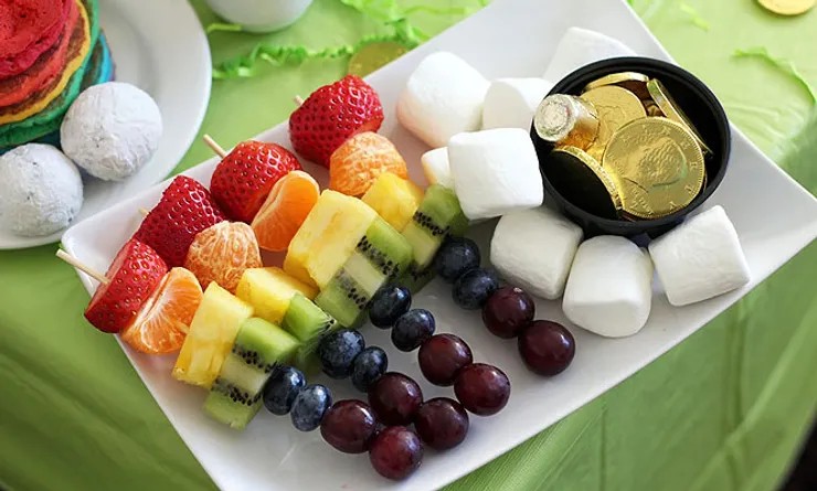 Variety of Dessert in table